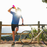 Lazy Dayz Daily Drink Bottle 500ml - Orange Pink Ombre - 45-Degree Angle