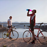 500ml Double Wall Stainless Steel Daily Drink Bottle - Pink - Front View