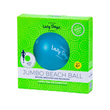 90cm Lazy Dayz Inflatable Jumbo Beach Ball - Teal - Side View