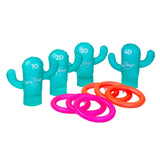 Lazy Dayz Inflatable Cactus Ring Toss - Side View