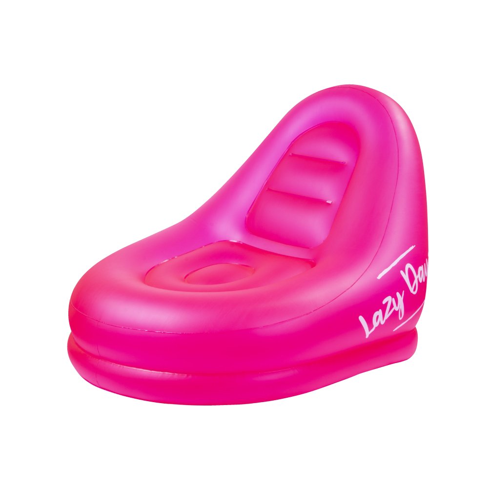 Giant Pink Inflatable Pool Lounger - Lazy Dayz Edition