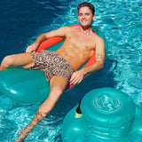Lazy Dayz Inflatable Drinks Tub - Teal - Side View