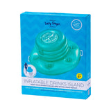Lazy Dayz Inflatable Drinks Tub - Teal - Top-Down View