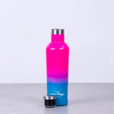 Lazy Dayz Spartan Drink Bottle 480ml - Pink Blue Ombre - Rear View