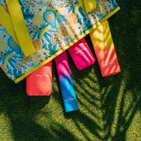 Lazy Dayz 300ml Slimline Insulated Drink Bottle - Yellow Peach Ombre - Top-Down View