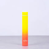 Lazy Dayz 300ml Slimline Insulated Drink Bottle - Yellow Peach Ombre - 45-Degree Angle