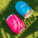 Lazy Dayz Stemless Wine Cup 350ml - Pink - 45-Degree Angle