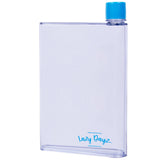 Lazy Dayz Flat Bottle 380ml - Blue - Top-Down View
