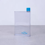 Lazy Dayz Flat Bottle 380ml - Blue - Rear View