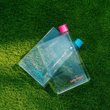Lazy Dayz Flat Bottle 380ml - Pink - Side View