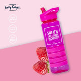 Lazy Dayz Sports Bottle 750ml - Pink - Side View