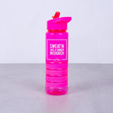 Lazy Dayz Sports Bottle 750ml - Pink - Top-Down View