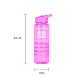 Lazy Dayz Sports Bottle 750ml - Pink - Rear View
