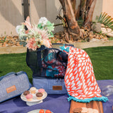 Lazy Dayz Insulated Cooler Tote - Makena - Front View