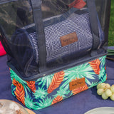 Lazy Dayz Insulated Cooler Tote - Mossman - Side View