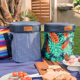 Chill & Sit Portable Cooler Stool - Makena - Top-Down View