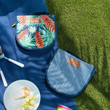 Lazy Dayz Picnic Cutlery Wallet Set - Mossman - Top-Down View