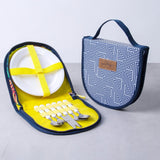 Lazy Dayz Picnic Cutlery Wallet Set - Mossman - Rear View