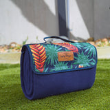 Lazy Dayz Fleece Picnic Rug - Mossman - Front View