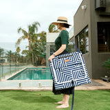 Lazy Dayz Fold Up Beach Lounger - Makena - Front View