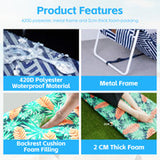 Lazy Dayz Fold Up Beach Lounger - Makena - Extra Image