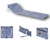 Lazy Dayz Fold Up Beach Lounger - Makena - 45-Degree Angle