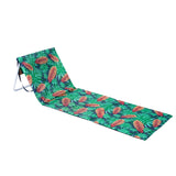 Lazy Dayz Fold Up Beach Lounger - Mossman - Front View