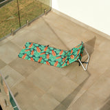 Lazy Dayz Fold Up Beach Lounger - Mossman - Rear View