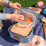 Lazy Dayz Insulated Deluxe Lunch Cooler - Makena - Top-Down View