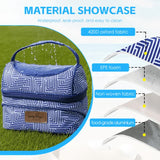 Lazy Dayz Insulated Deluxe Lunch Cooler - Makena - 45-Degree Angle