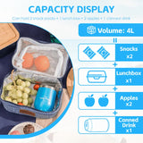 Lazy Dayz Insulated Deluxe Lunch Cooler - Makena - Rear View