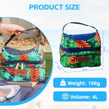 Lazy Dayz Insulated Deluxe Lunch Cooler - Mossman - Rear View