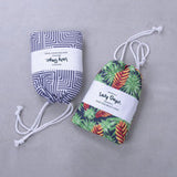 Lazy Dayz Quick Drying Sand Free Beach Towel - Makena - 45-Degree Angle