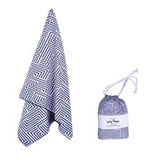 Lazy Dayz Quick Drying Sand Free Beach Towel - Makena - Rear View