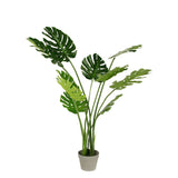 120cm Faux Artificial Home Decor Potted Monstera Plant - Front View