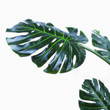 120cm Faux Artificial Home Decor Potted Monstera Plant - 45-Degree Angle