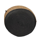 3 Piece Cotton Rope Stripe Carry Handles Storage Baskets Set - Top-Down View