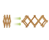 Bamboo Foldable Wine Bottle Holder - Side View