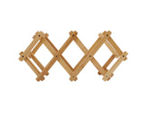 Bamboo Foldable Wine Bottle Holder - Top-Down View