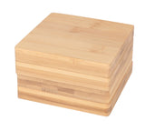 Bamboo Unique Drink Coasters Set of 4 - Side View