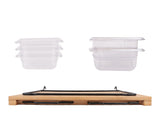 Extensible Bamboo Cutting Board Set - Side View