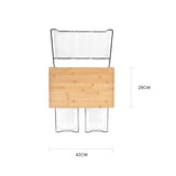 Extensible Bamboo Cutting Board Set - Top-Down View