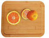 Bamboo Rectangle Steak Board with Cover - Side View
