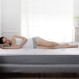 6cm Memory Foam Mattress Topper with Bamboo Cover - Double - Top-Down View