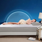 6cm Memory Foam Mattress Topper with Bamboo Cover - King, image 3