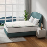 8cm Memory Foam Mattress Topper with Bamboo Cover - Double - Front View