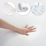 8cm Memory Foam Mattress Topper with Bamboo Cover - Double - 45-Degree Angle