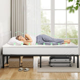 8cm Memory Foam Mattress Topper with Bamboo Cover - King - Front View