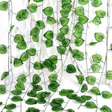 6 x 280cm Faux Artificial Home Decor Watermelon Garland - Top-Down View