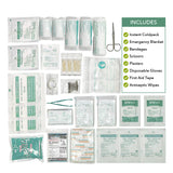 210Pcs Approval Deluxe Medical First Aid Kit - Top-Down View